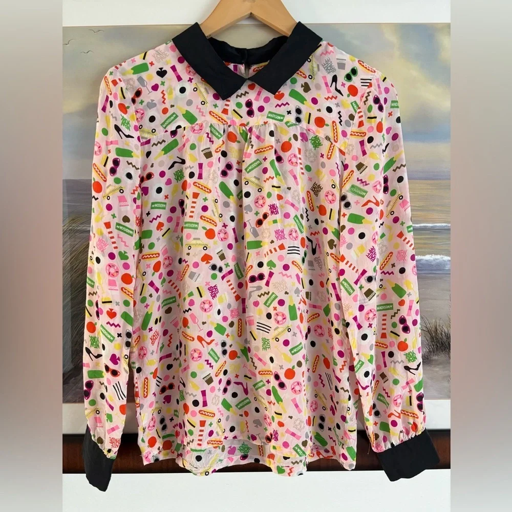 Kate Spade New York x Darcel Shelley NYC Silk Blouse - Picture 1 of 12